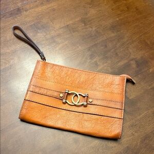 PRATESI LEATHER CLUCH BAG ❤️SALE